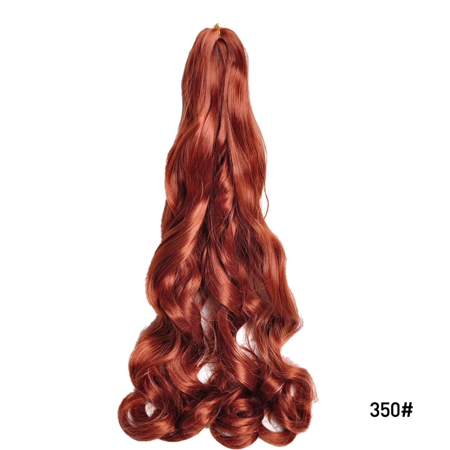 French Spiral Curls Pre Stretched Loose Synthetic Braiding Hair