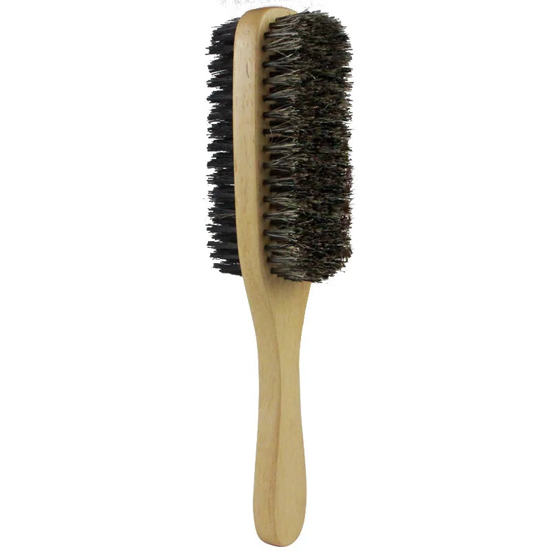 Men Natural Wooden Bristle Hair Brushes - S.M,L Sizes - Sold Separately