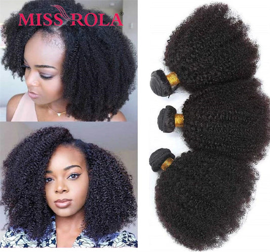 Afro Kinky Curly Weave Bundles 100% Human Hair