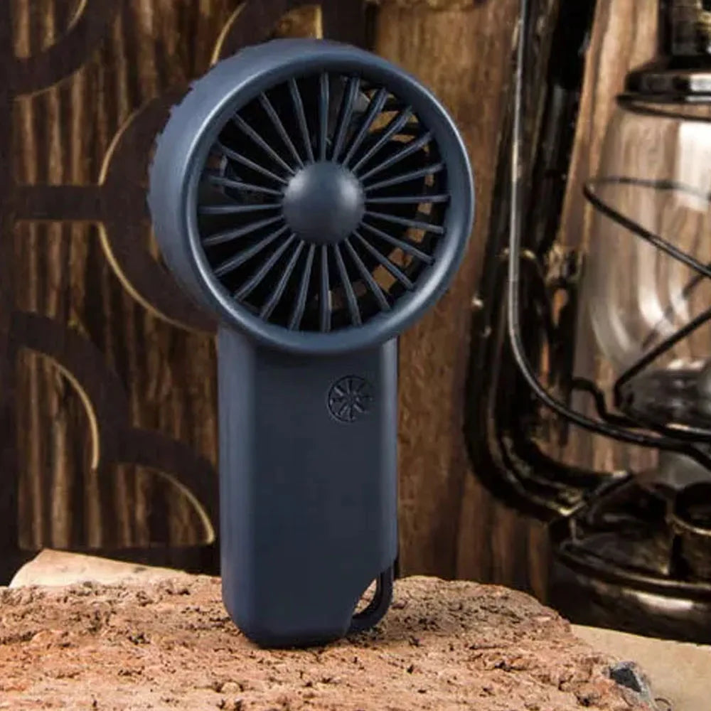Portable Mini Rechargeable USB Charging Handheld Fan Built-in Battery 3 Speed Power - Various Colors Available
