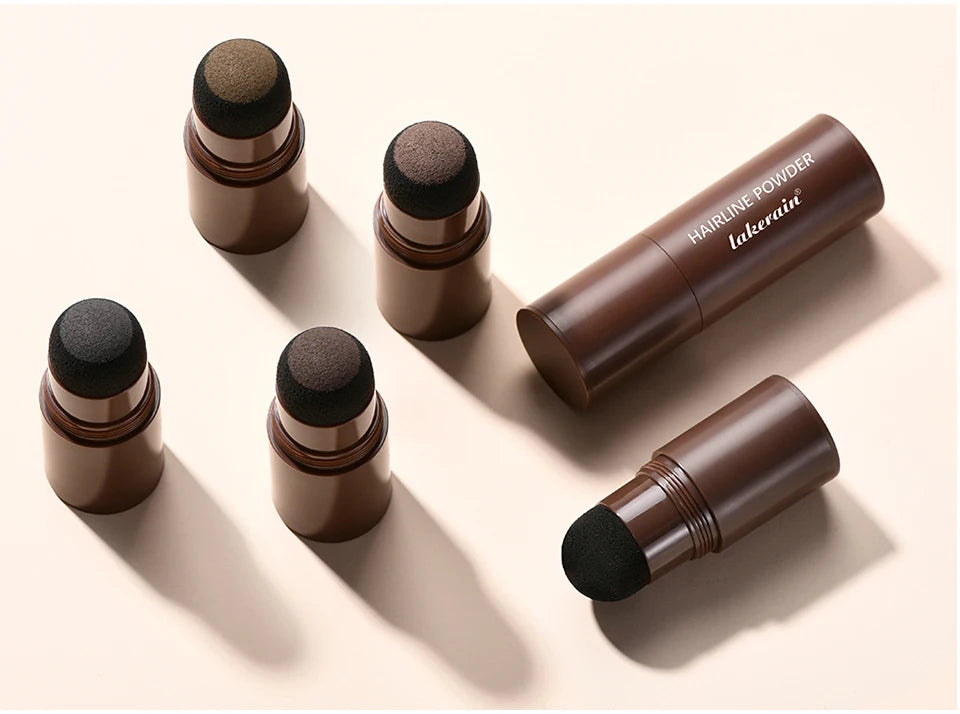 Hairline Shadow Powder Hair Waterproof Hairline Root Cover Up Natural Black Brown Eyebrow Contour Stick Repair Fill in Hair Tool