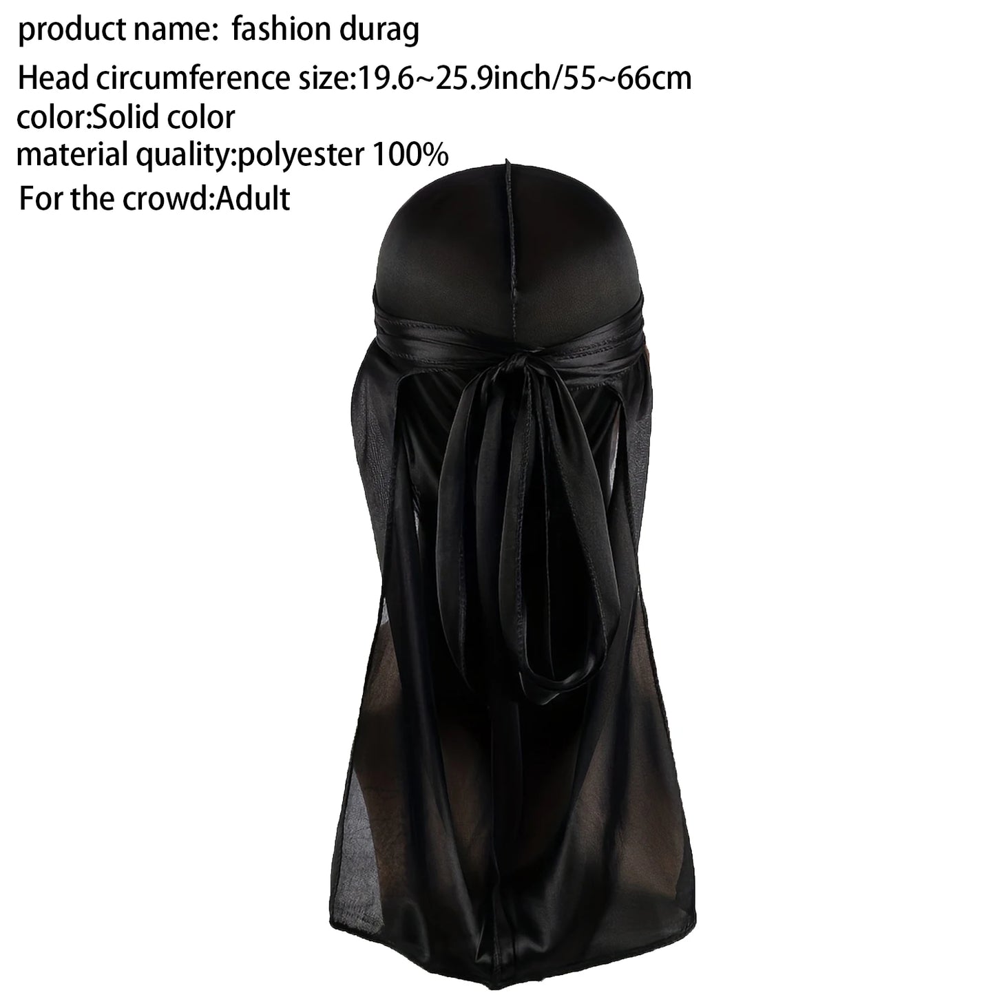Men's Silk Durag/Wave Caps - Various Colors Available