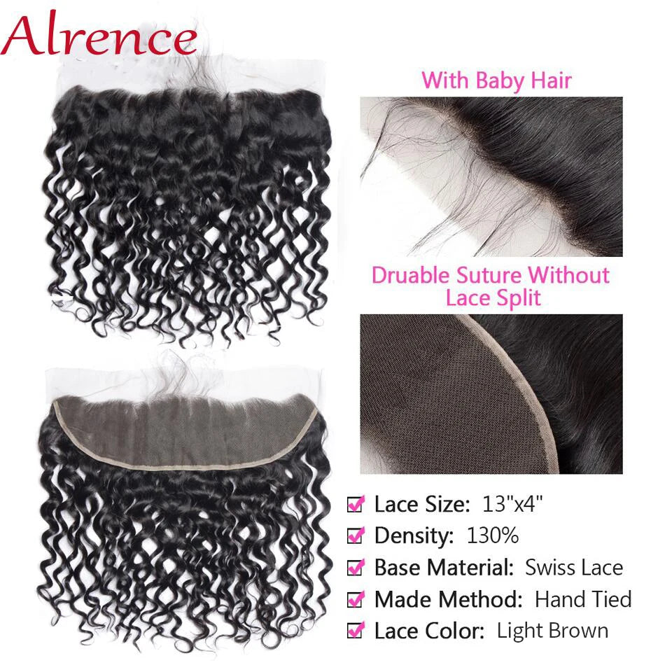 Brazilian Human Hair HD Transparent Lace Frontal or Closures - Various Options Available