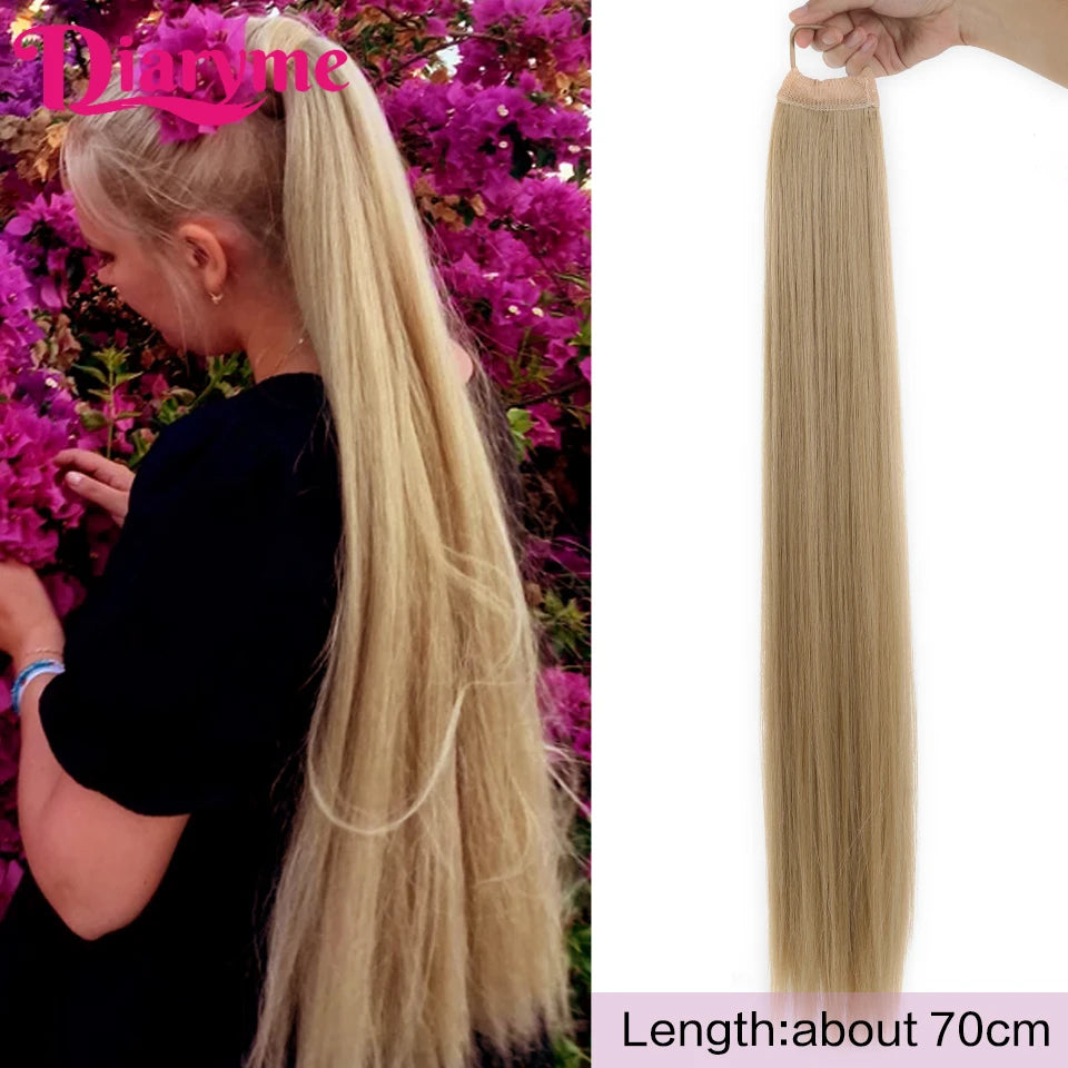 Long Straight Synthetic Ponytails - Various Options Available
