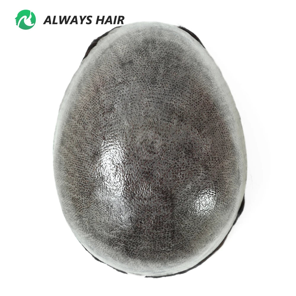 130% Density Indian Human Hair 0.10-0.12 Thickness Skin Men's Capillary Prothesis - Various Options Available