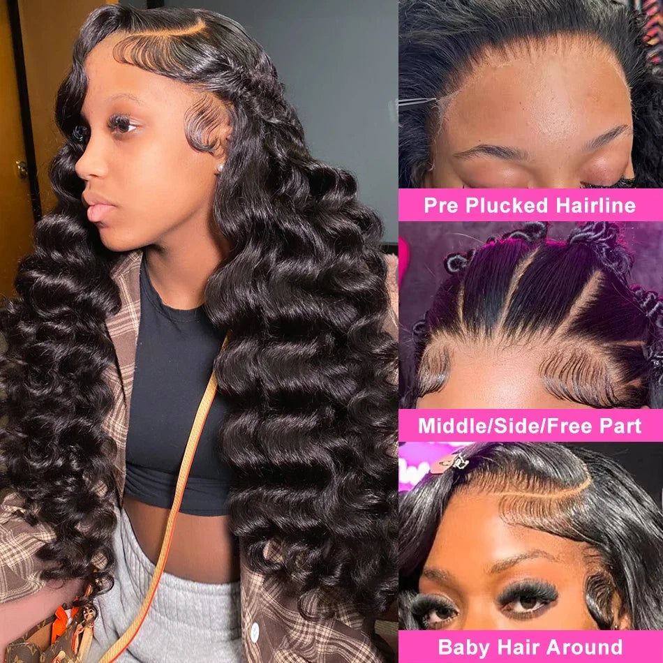 Loose Deep Water Wave - Glueless HD Lace Frontal Ready To Wear Human Hair Wig