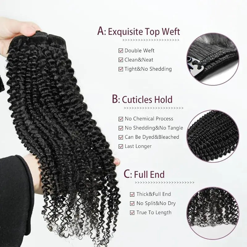 Deep Wave Brazilian Human Hair Clip Ins