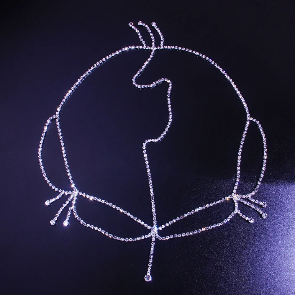Rhinestone Hair Chain Band