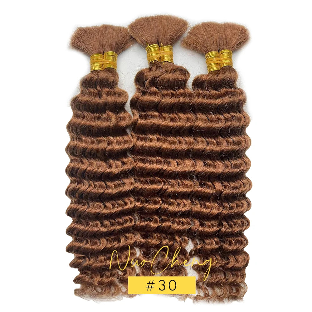Brazilian Deep Wave Human Hair Braiding -  (Boho Braids)