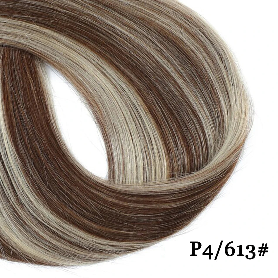 Straight V Part Human Hair Wig - Various Colors Available