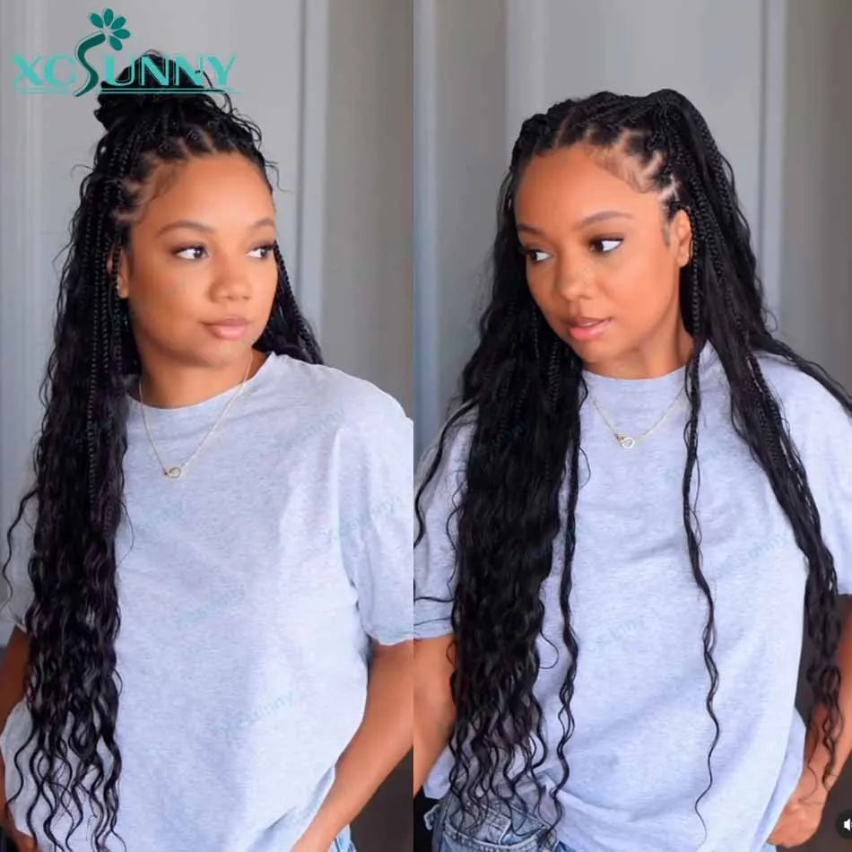 Body Wave Boho Braids Human Hair Crochet - Pre-looped