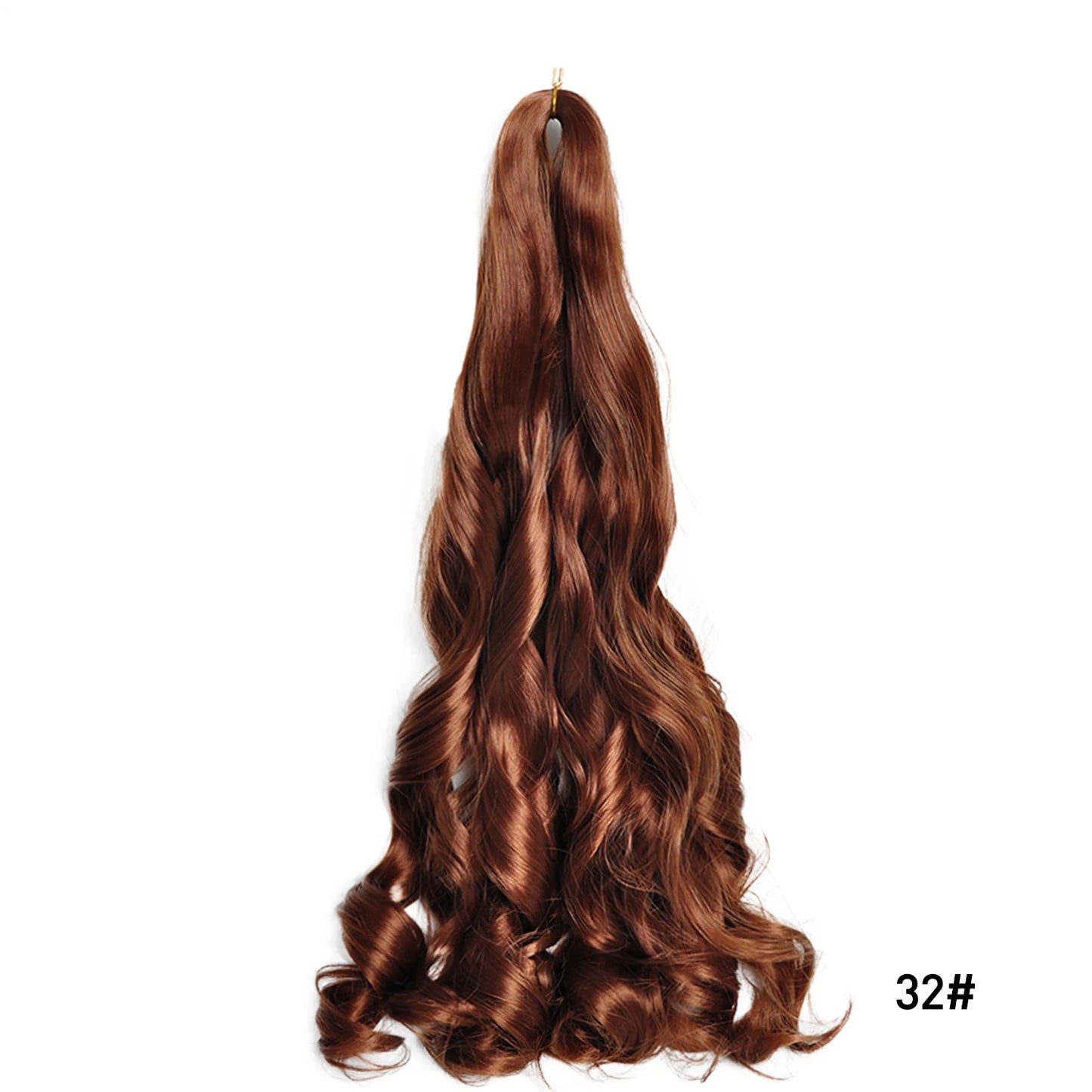 French Spiral Curls Pre Stretched Loose Synthetic Braiding Hair