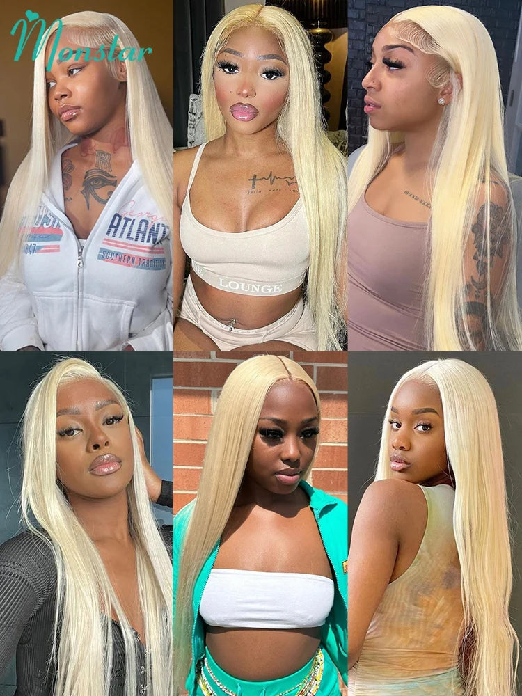 613 Blonde Brazilian Remy Straight Human Hair - Various Lengths