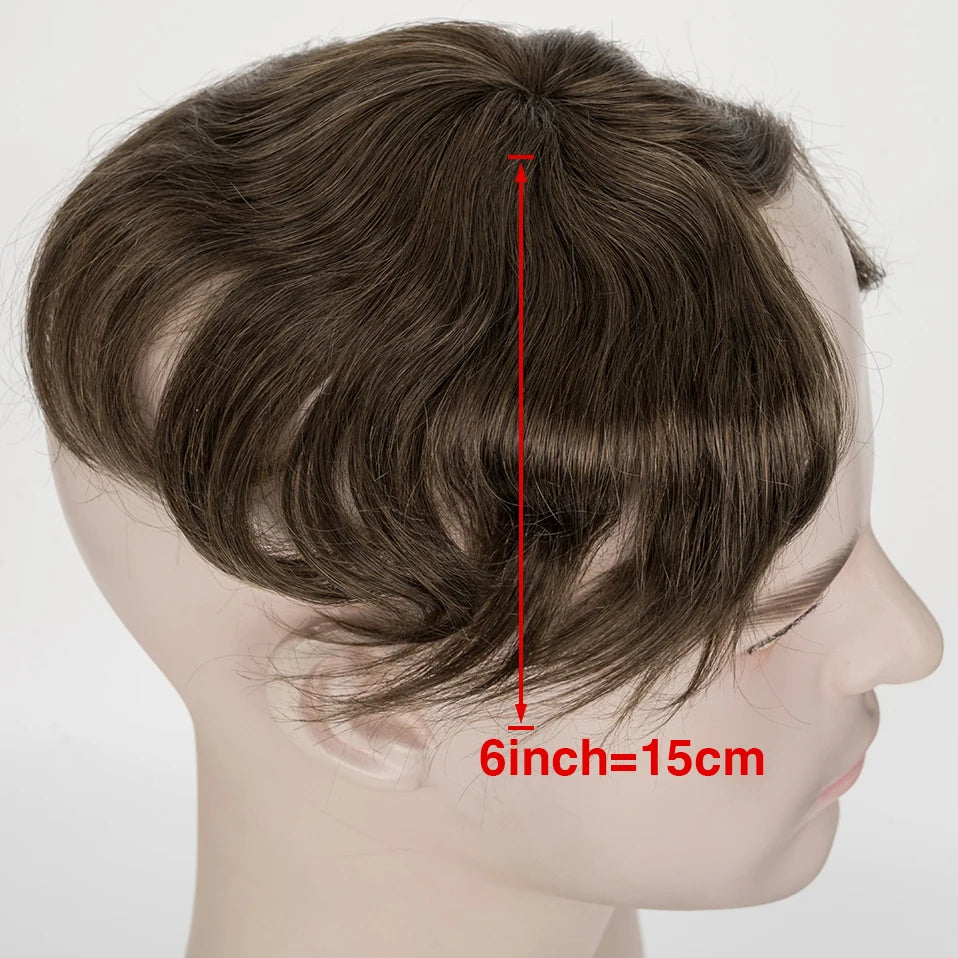 Side or Back Hair Patches Hairpiece for Men, Thin Skin, Toupee Patch, 8cm x 8cm - Various Options Available