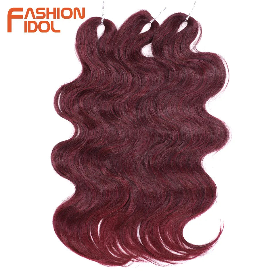 Soft Body Wave Synthetic Braiding Hair - Various Colors Available