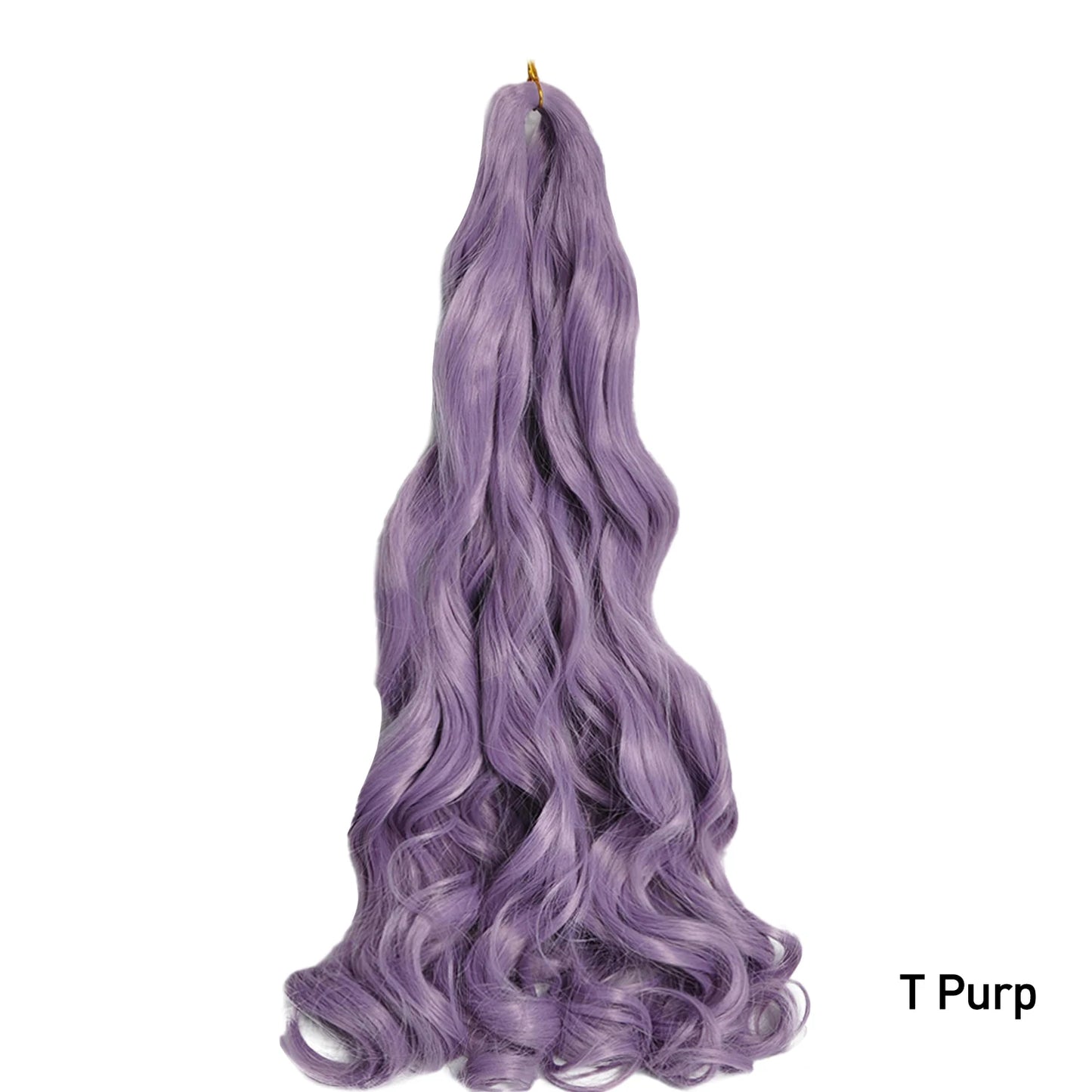 French Spiral Curls Pre Stretched Loose Synthetic Braiding Hair