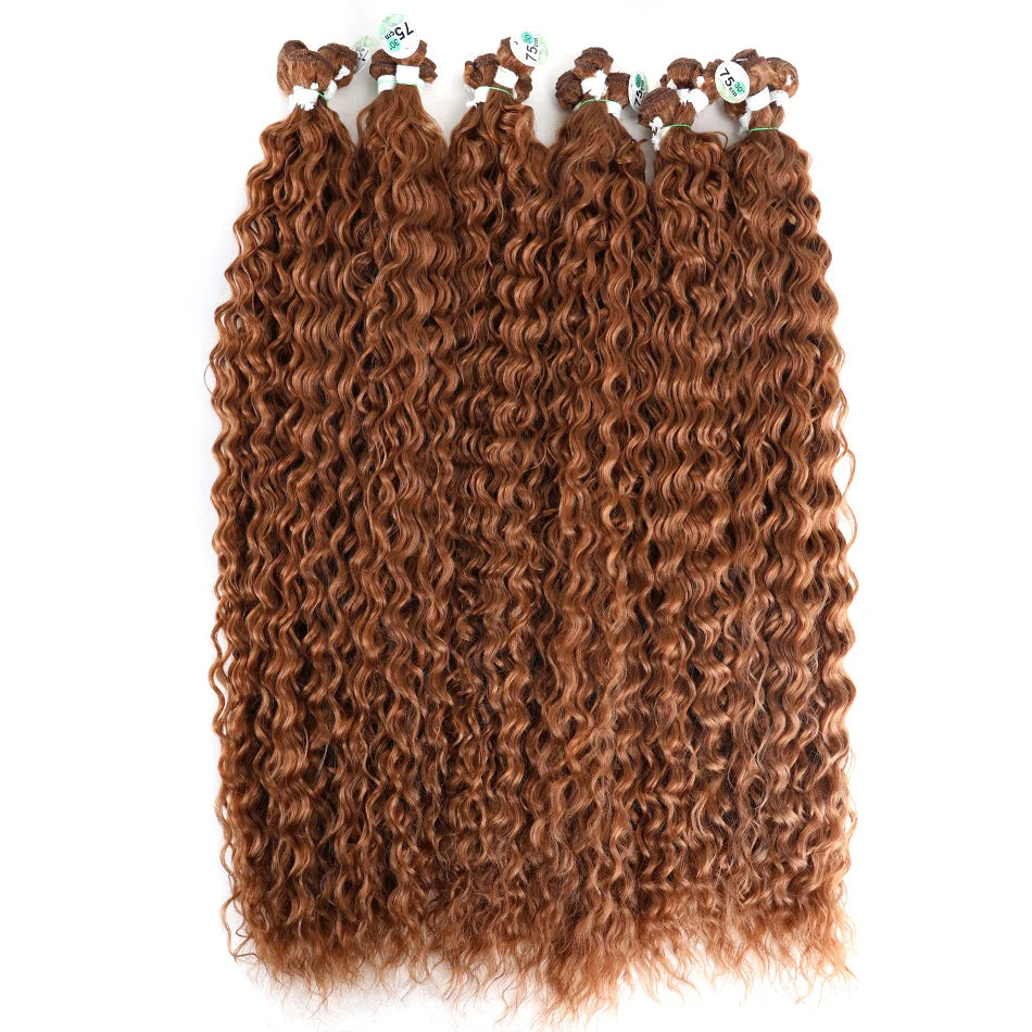Kinky Curly Bundles Synthetic Hair - Various Colors Available