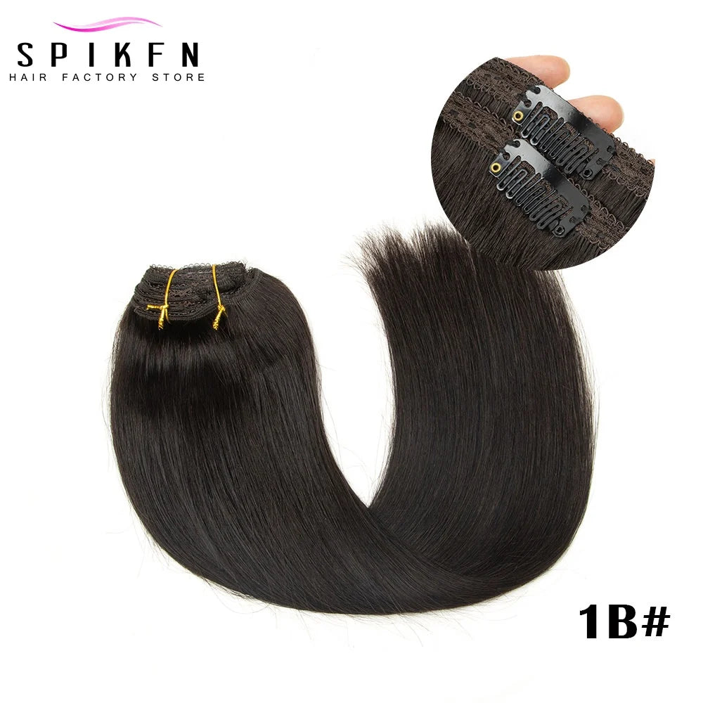 Straight 100% Human Hair Clip Ins - Various Options Available