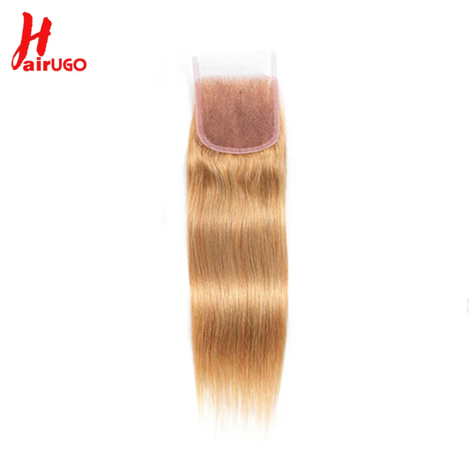 Closures with baby hair - 27# Honey Blonde 100% Human Hair - Various Options Available