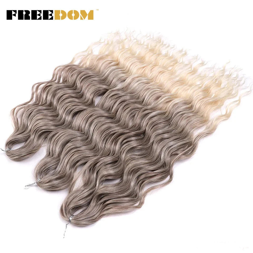 Synthetic Loose Deep Wave Crochet Hair - Various Colors Available