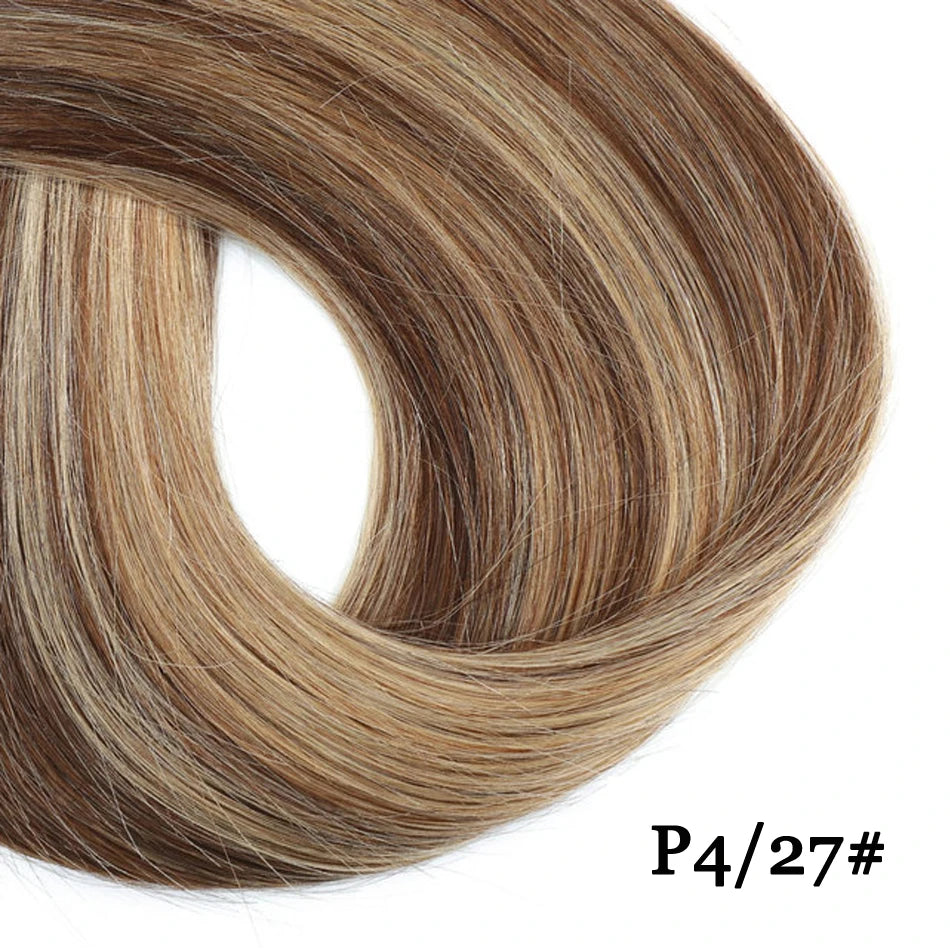 Straight V Part Human Hair Wig - Various Colors Available