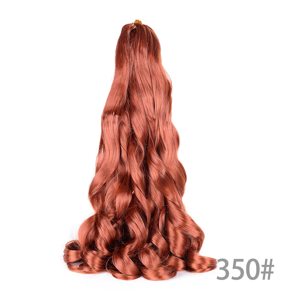 Loose French Spiral Curl Synthetic Pre-Stretched Braiding Hair