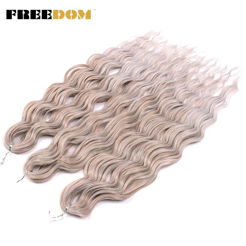 Synthetic Loose Deep Wave Crochet Hair - Various Colors Available