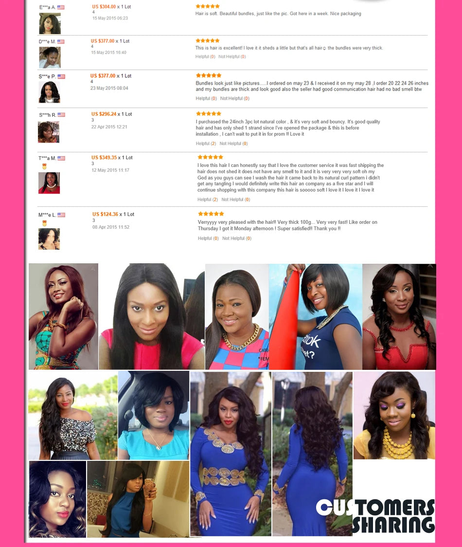 Brazilian Virgin Yaki Kinky Straight Ombre Human Hair Weave Bundles