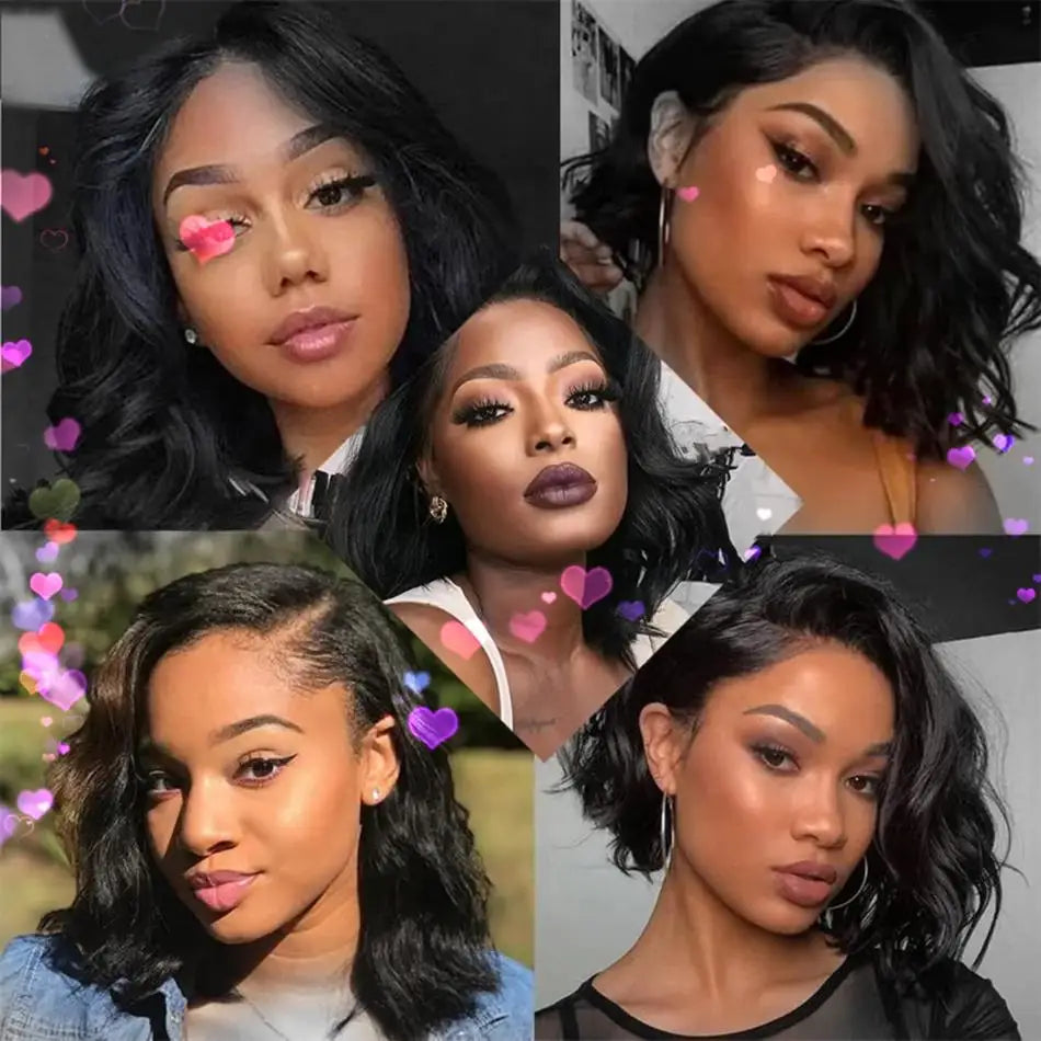 Bob Body Wave  - Preplucked Lace Front Glueless Ready To Wear Human Hair Wig