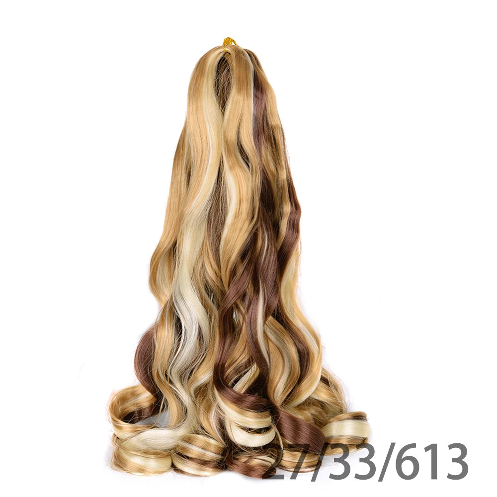 Loose French Spiral Curl Synthetic Pre-Stretched Braiding Hair