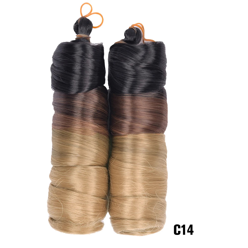French Spiral Curls Synthetic Braiding Hair - Pre Stretched - Various Colors Available