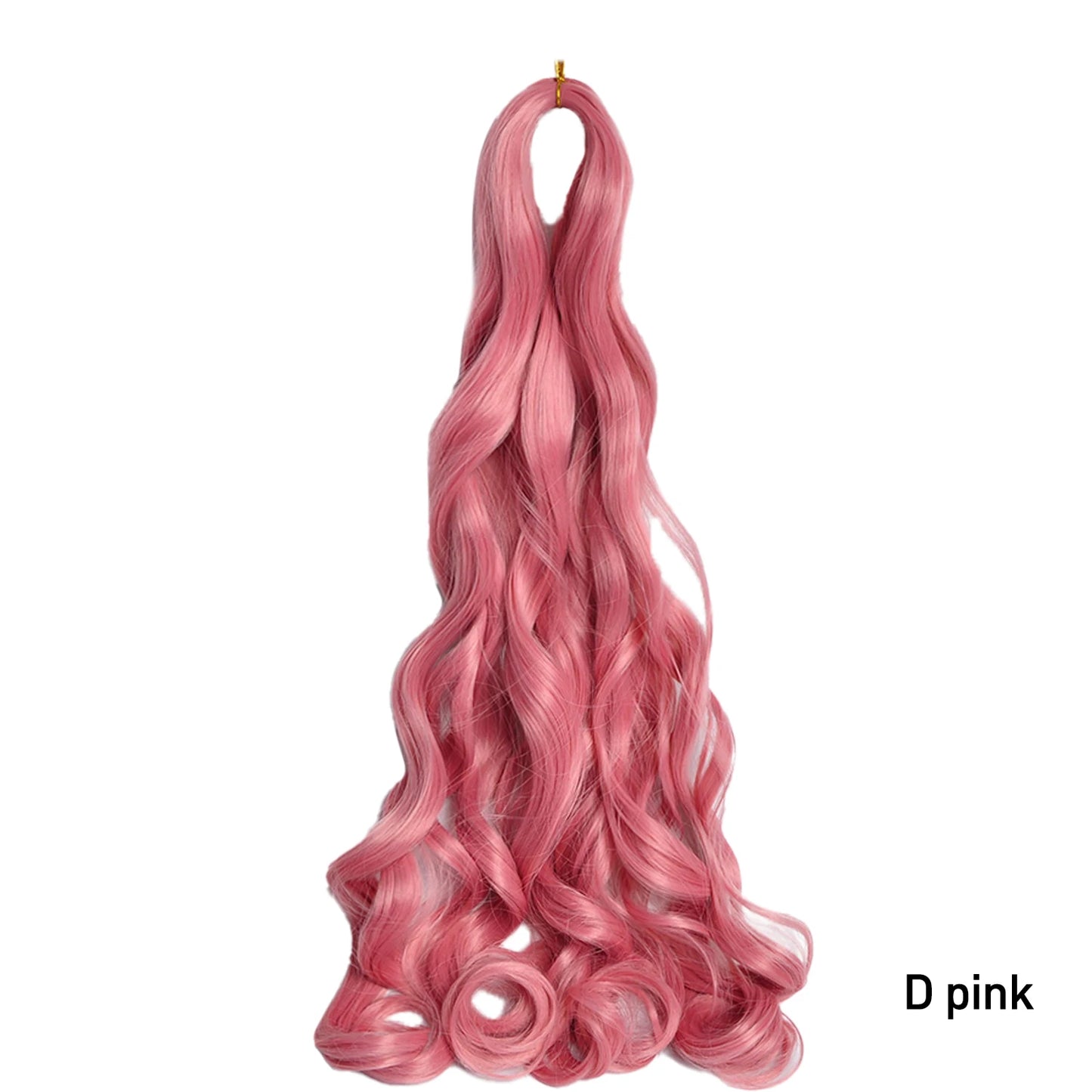 French Spiral Curls Pre Stretched Loose Synthetic Braiding Hair