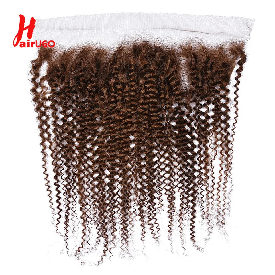 Transparent Lace Frontal Human Hair With Baby Hair #4 Color T- Various Options Available