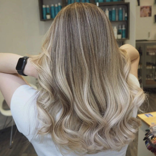 Omber Blonde u Part Human Hair Wig U Shape Wigs Human Hair With Clips Breathable Real Hair Wig For White Woman