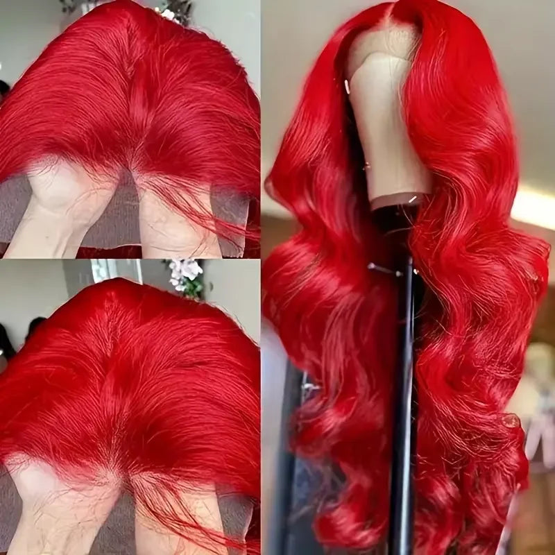 Brazilian Body Wave Hot Red - 4x4, 5x5 & 13x6 HD Lace Front Human Hair Wigs