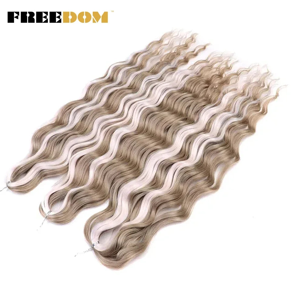 Deep Water Wave Synthetic 24inch Long Crochet Hair