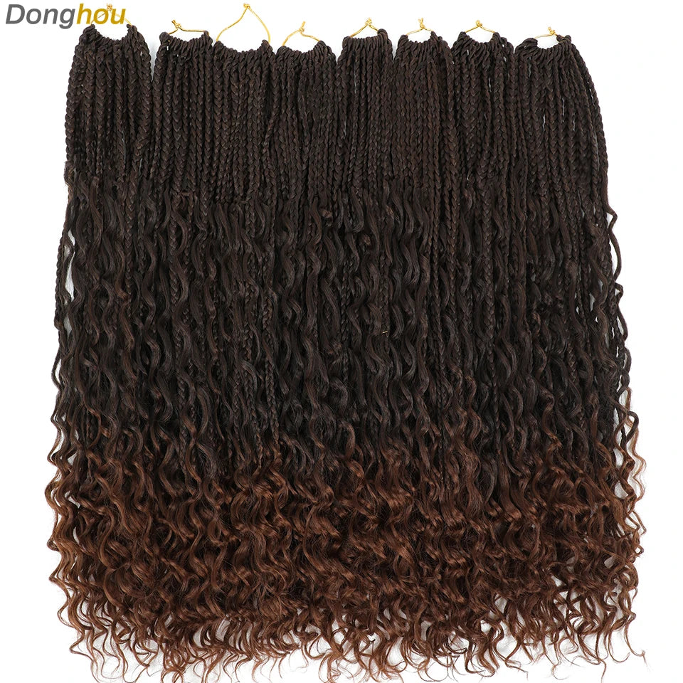 Boho Box Braids Synthetic Crochet Hair