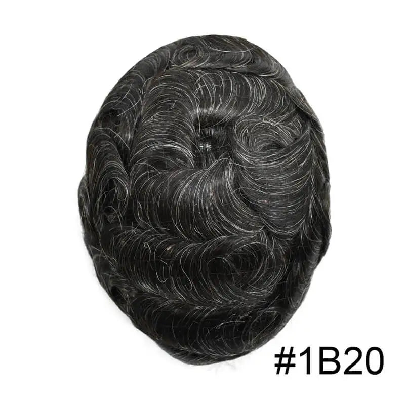 Human Hair Prosthesis Toupee/Hair Replacement Systems Large Sizes (8X11 & 9X11) 130% Density 6" - Various Options Available