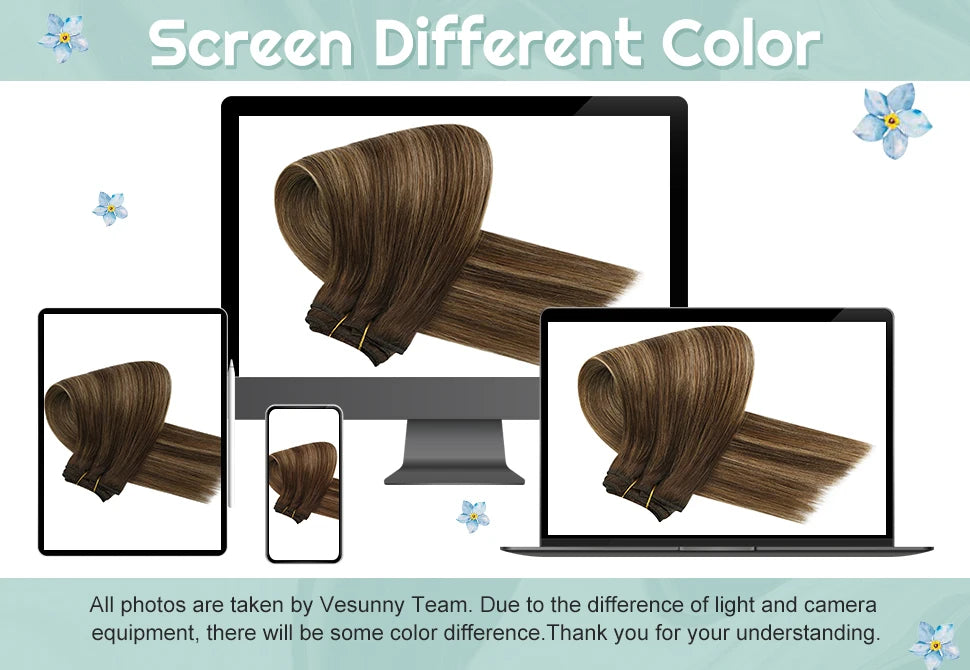 Straight Human Hair Clip Ins - Various Options Available