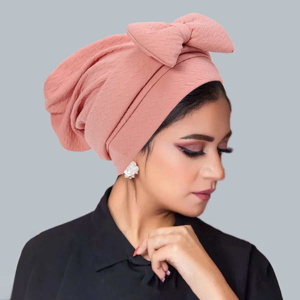 Women's Pleated Turbans in Various Colors