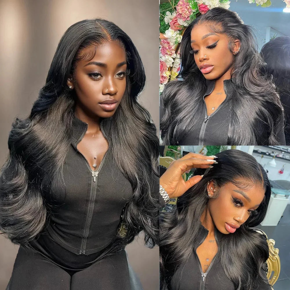 Brazilian Body Wave - Glueless Pre Plucked Lace Front Human Hair Wig