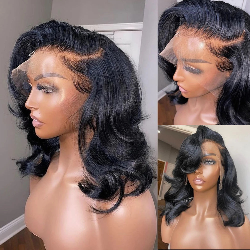Loose Body Wave Bob - HD Glueless Pre-plucked Lace Front Human Hair Wig