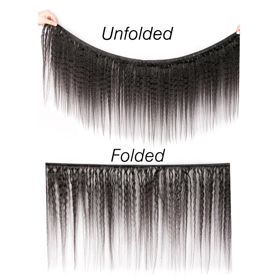 Peruvian Human Hair Kinky Straight Bundles