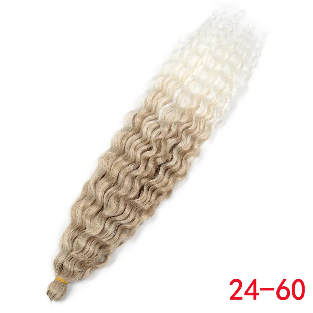 Water Wave Synthetic Crochet Hair - Various Colors Available