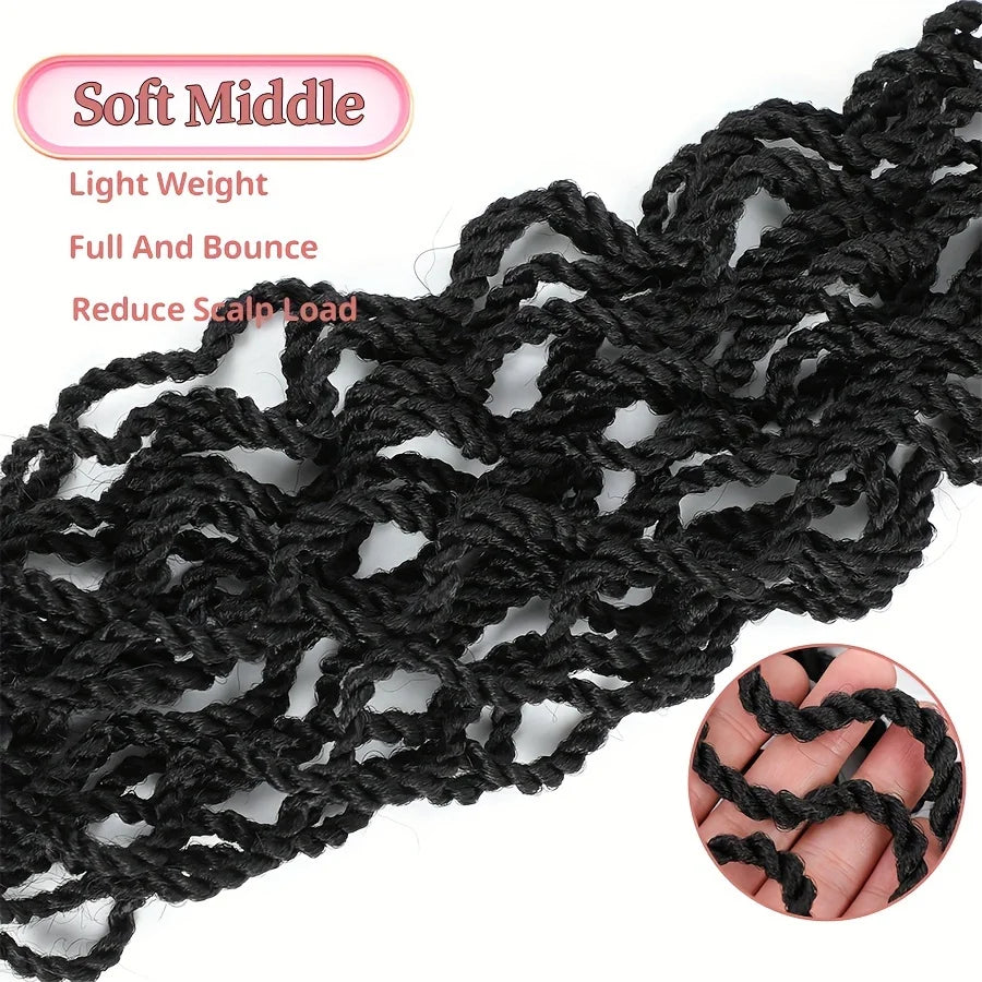 Senegalese Twist Synthetic Pre-Looped Crochet Hair