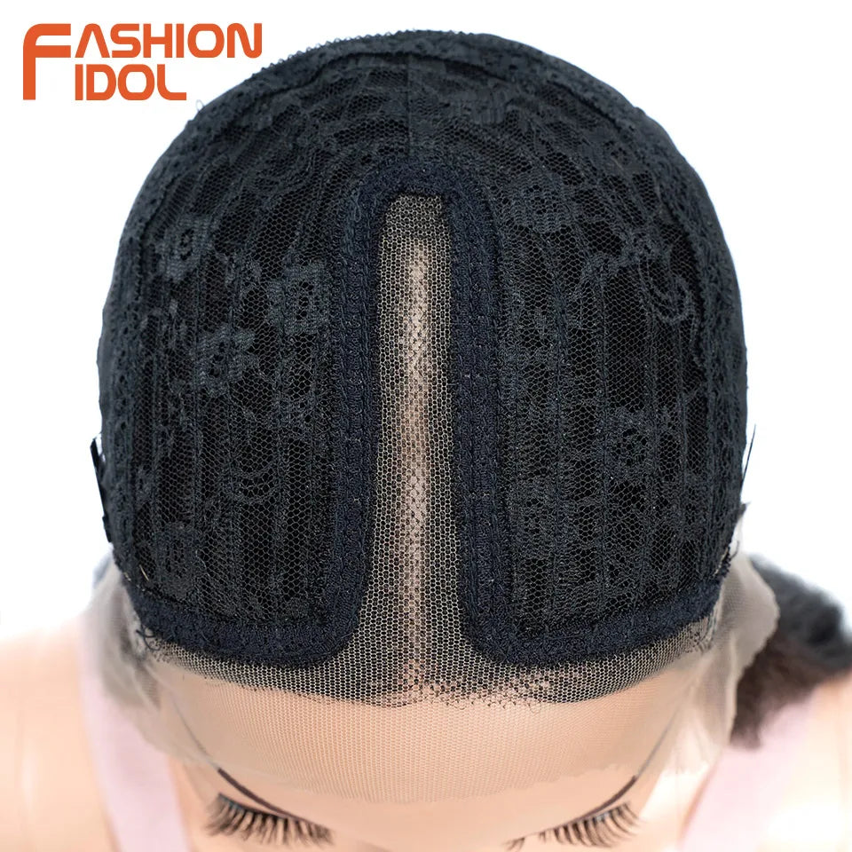 14 Inch Lace Front Synthetic Hair Wigs - Various Colors Available