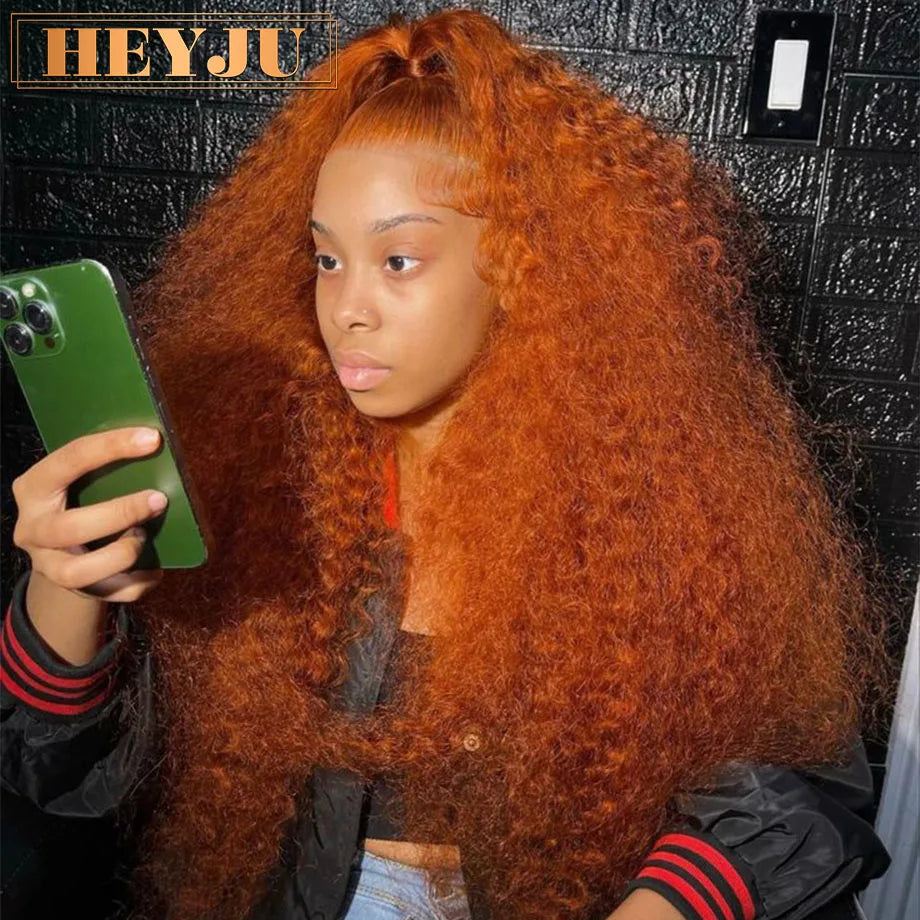Orange Ginger Deep Wave - HD Lace Frontal Human Hair Wig