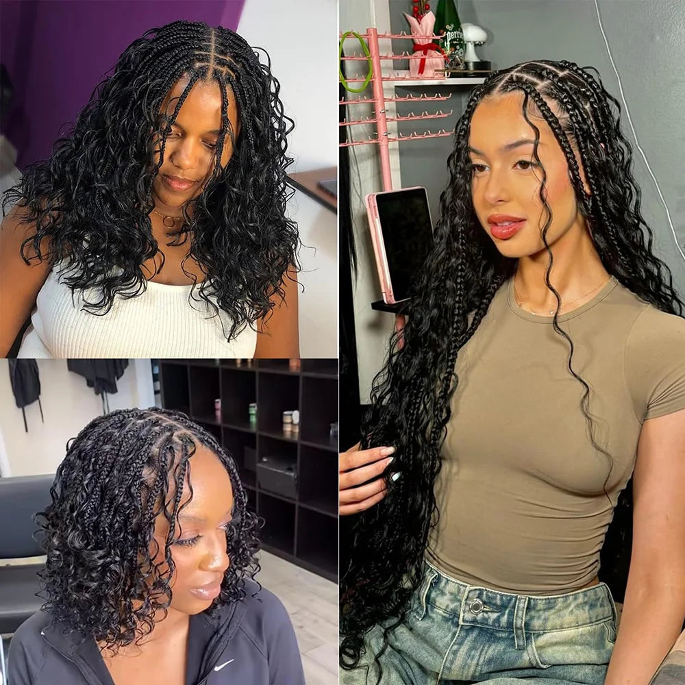 Deep Wave Unprocessed Human Hair for Braiding With No Weft (Boho Braiding) Various Colors & Lengths Available