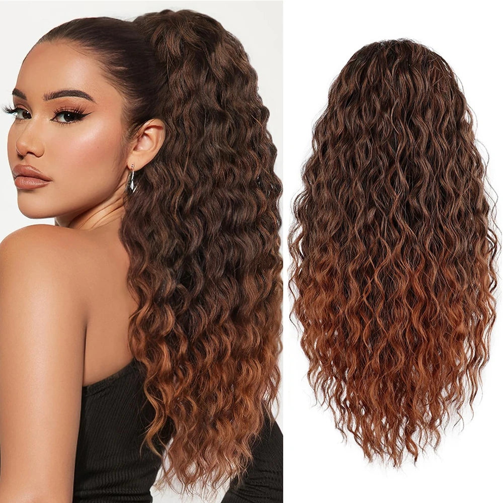 Sylhair Drawstring Synthetic 24Inch Ponytail