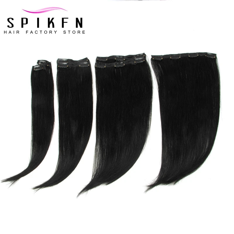Straight 100% Human Hair Clip Ins - Various Options Available